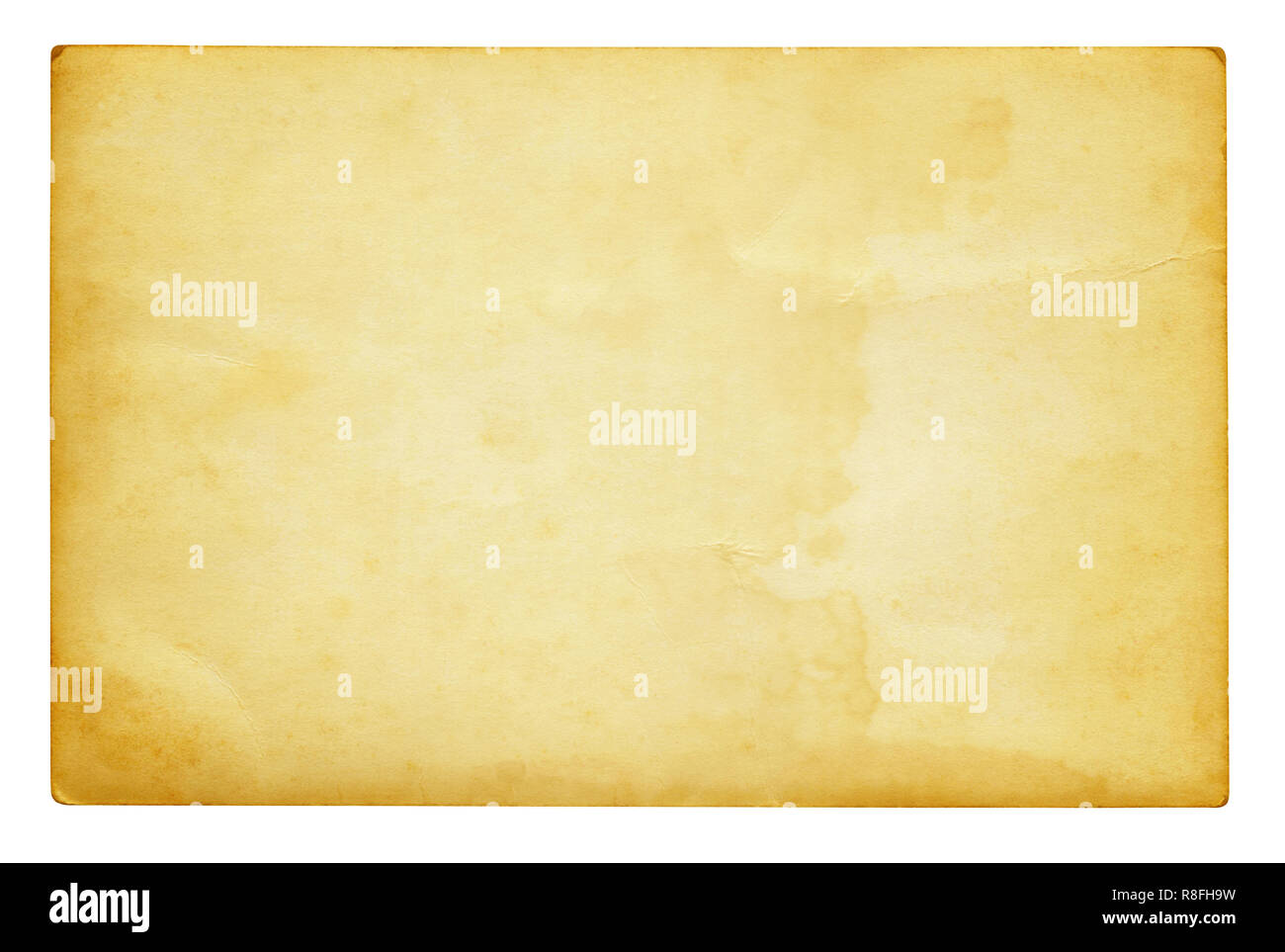 Vintage Papier Hintergrund isoliert - (clipping path enthalten) Stockfoto