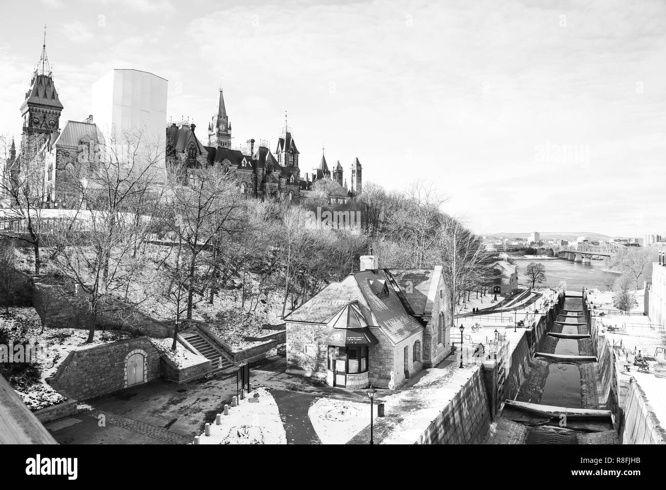 Der Rideau-Kanal, Ottawa, Kanada Stockfoto