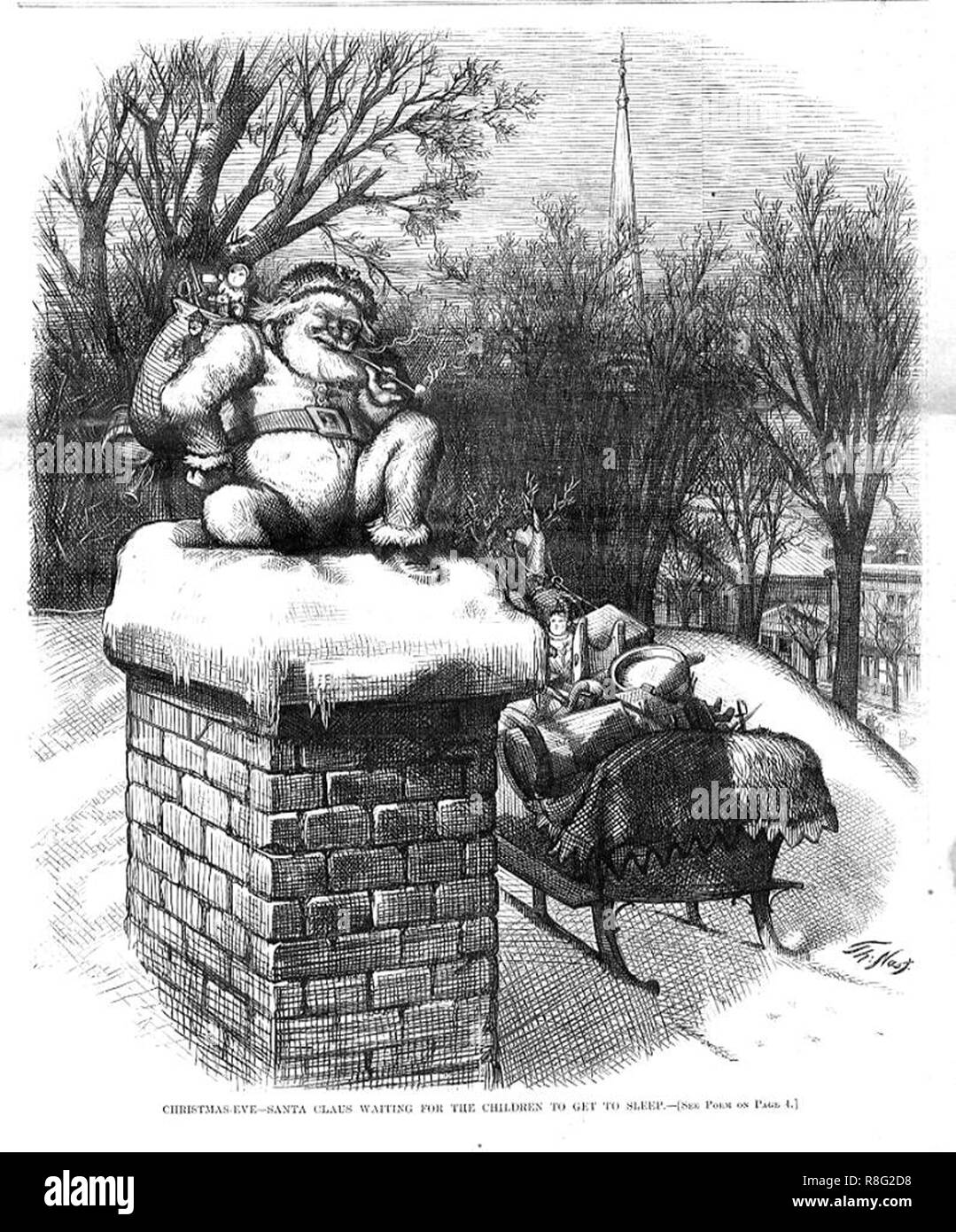 Weihnachtsbaum illustration Stockfoto