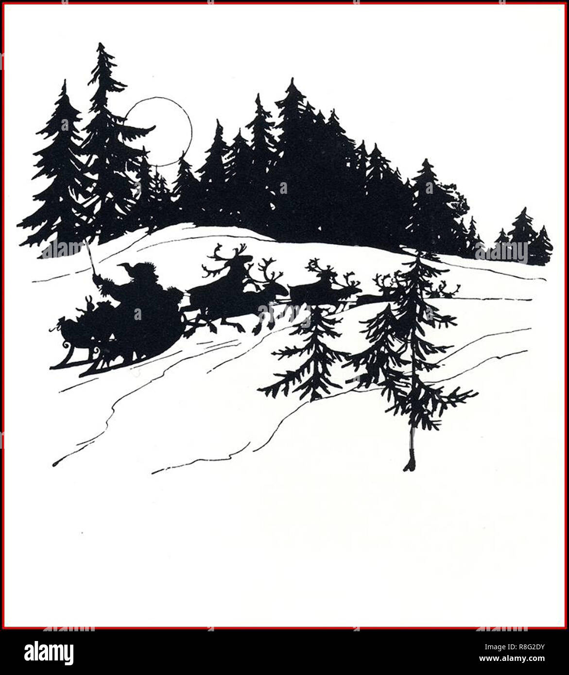 Weihnachtsbaum illustration Stockfoto