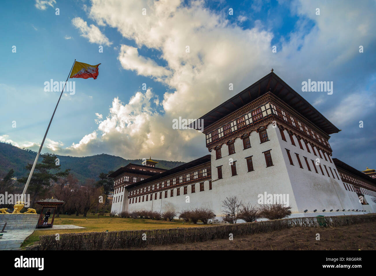 Tashichho Dzong in Thimpu, Bhutan Stockfoto