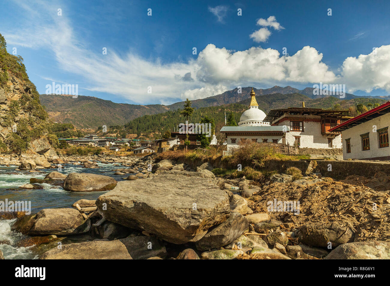 Trashiyangtse Dzong, Bhutan Stockfoto