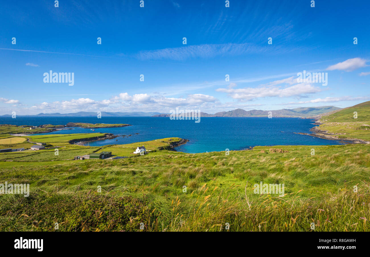 Und Allihies bin Küstenstraße Ring of Beara, Co Cork, Irland Stockfoto