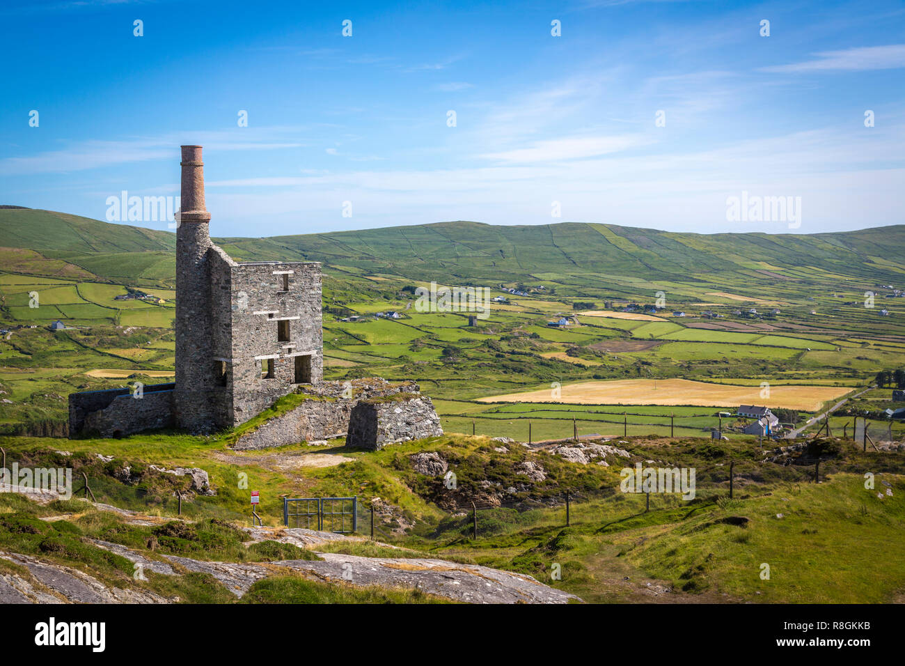 Kupfermine in Allihies am Ring of Beara, Irland Stockfoto