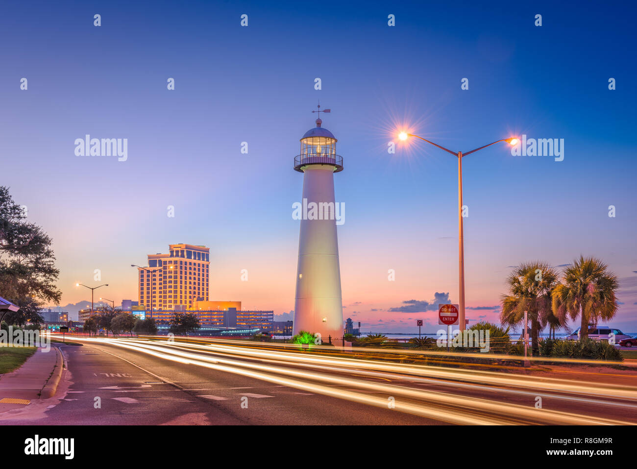 Biloxi, Mississippi, USA At Biloxi Lighthouse. Stockfoto