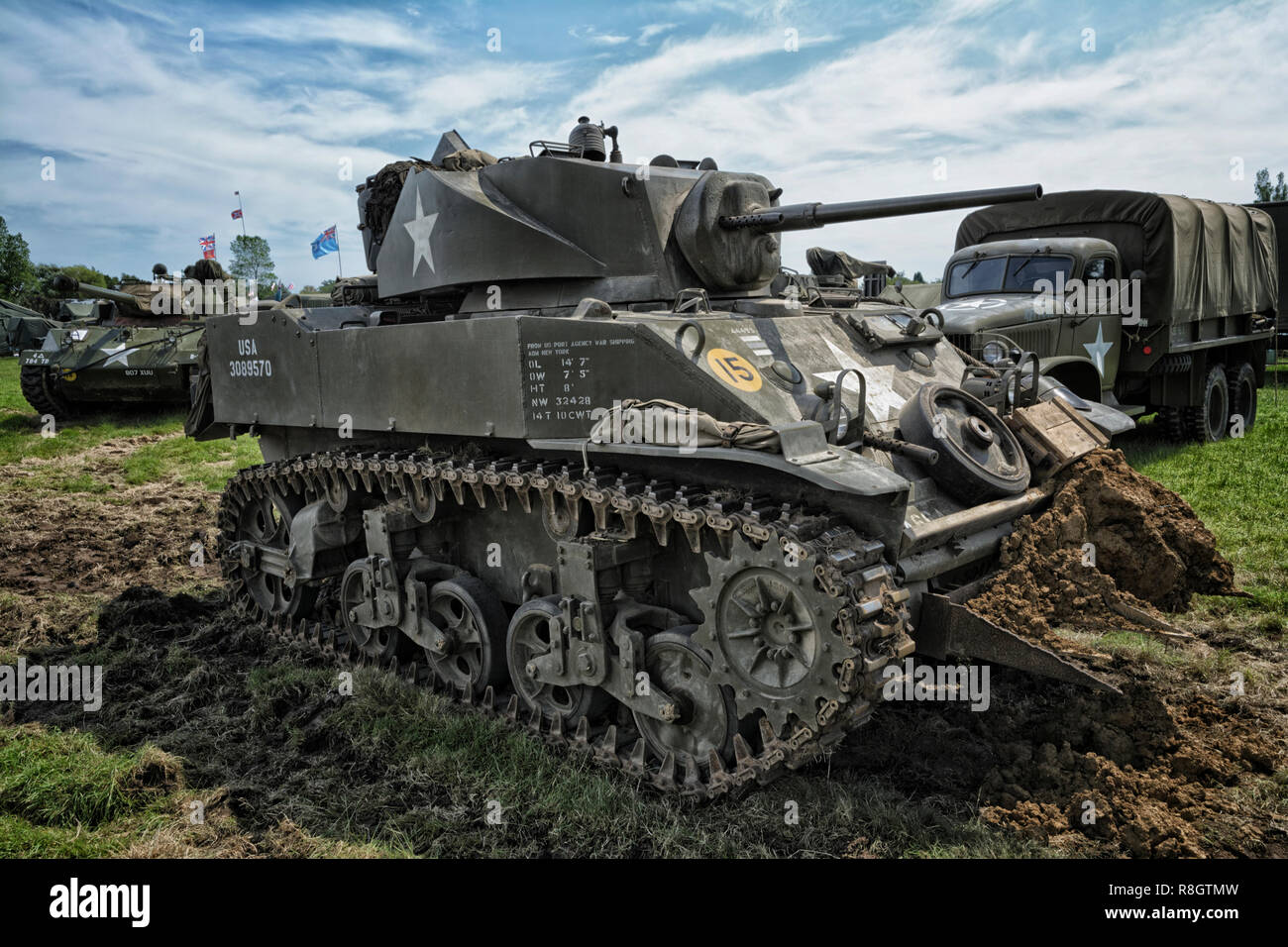 M3 Light Tank Stockfoto