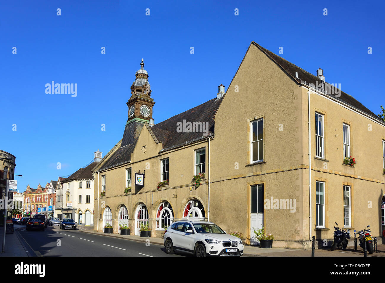 Evesham Rathaus, Vine Street, Evesham, Worcestershire, England, Vereinigtes Königreich Stockfoto