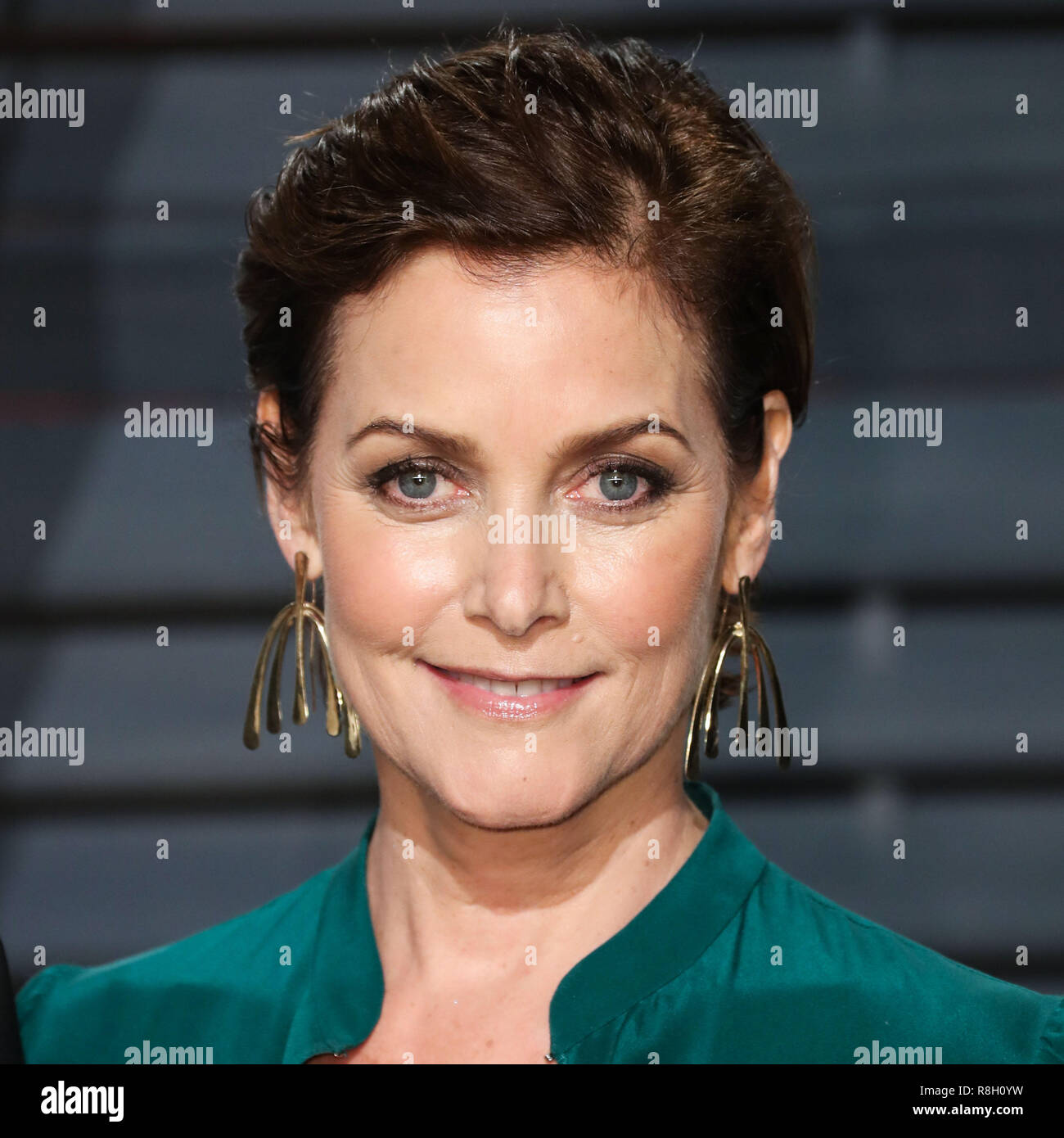 BEVERLY HILLS, Los Angeles, CA, USA - 26. Februar: Carey Lowell kommt an der 2017 Vanity Fair Oscar Party im Wallis Annenberg Center für Darstellende Künste hielt am 26. Februar 2017 in Beverly Hills, Los Angeles, Kalifornien, Vereinigte Staaten. (Foto von Xavier Collin/Image Press Agency) Stockfoto