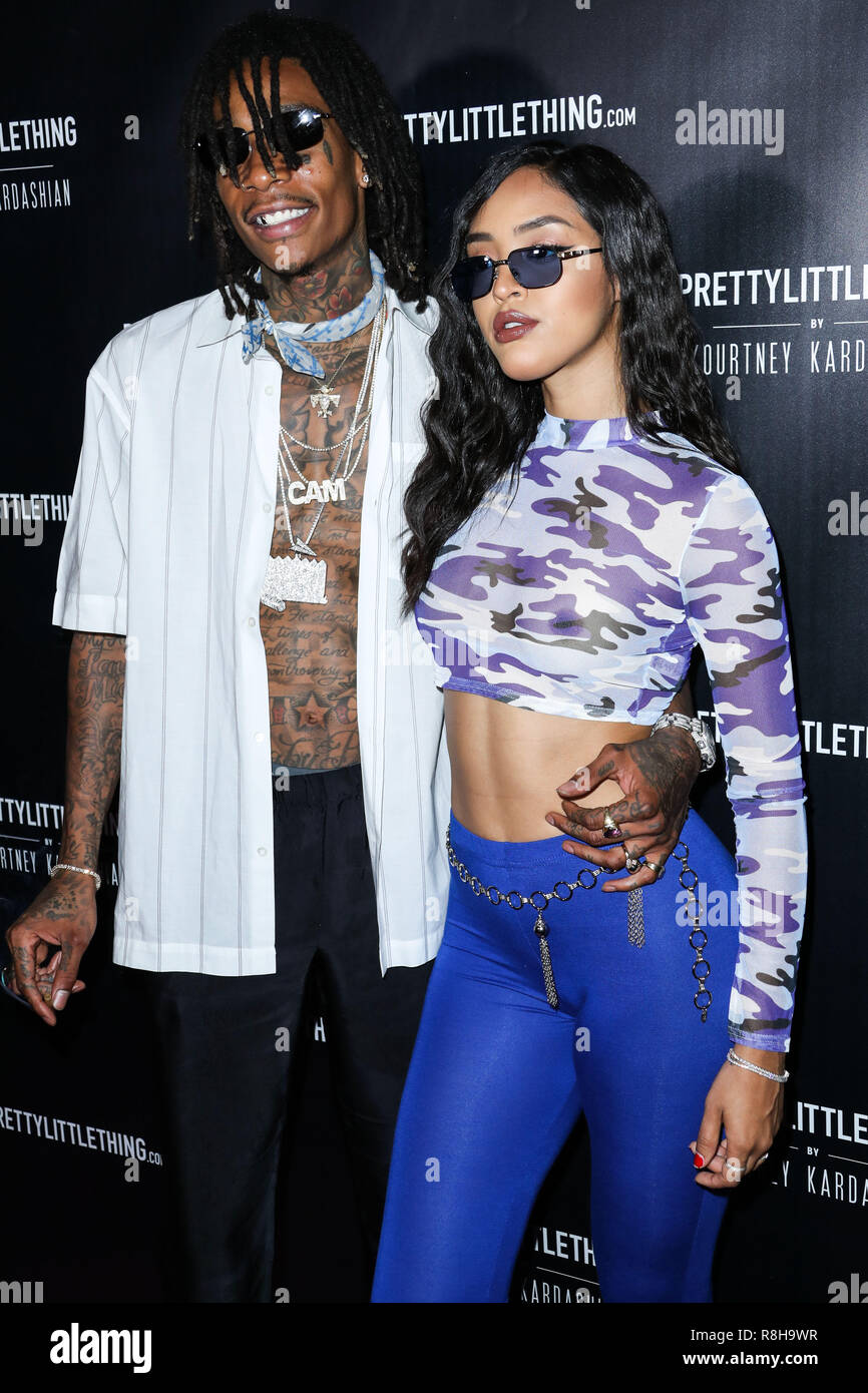 WEST HOLLYWOOD, Los Angeles, CA, USA - 25. Oktober: Wiz Khalifa, Izabela Guedes am PrettyLittleThing von Kourtney Kardashian Launch bei Mohn am 25. Oktober 2017 in West Hollywood, Los Angeles, Kalifornien, USA. (Foto von Xavier Collin/Image Press Agency) Stockfoto