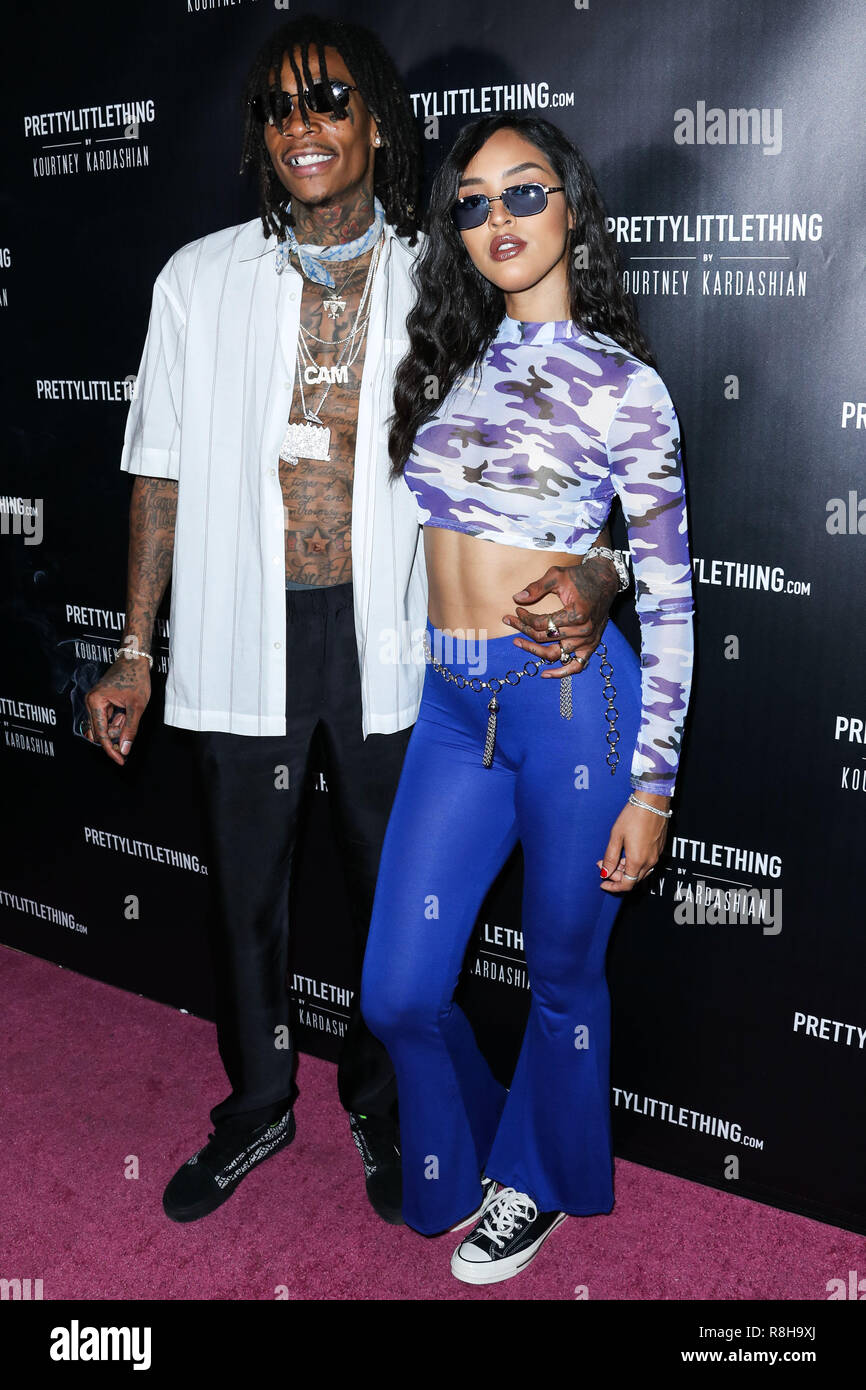 WEST HOLLYWOOD, Los Angeles, CA, USA - 25. Oktober: Wiz Khalifa, Izabela Guedes am PrettyLittleThing von Kourtney Kardashian Launch bei Mohn am 25. Oktober 2017 in West Hollywood, Los Angeles, Kalifornien, USA. (Foto von Xavier Collin/Image Press Agency) Stockfoto