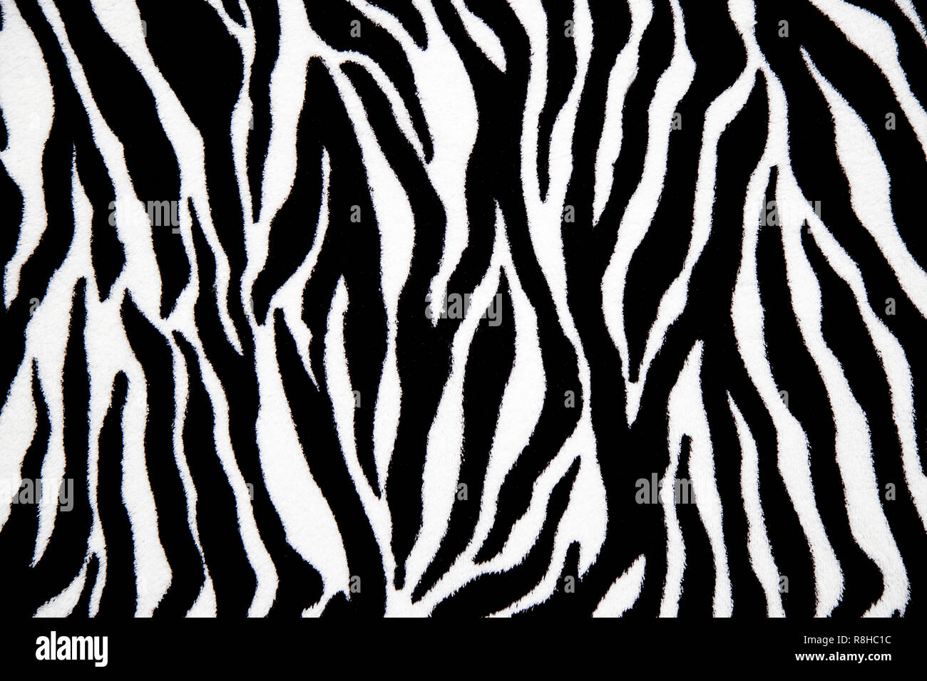 Muster Hintergrund von Fell. Schwarze und weiße Fell Muster Muster. Stockfoto