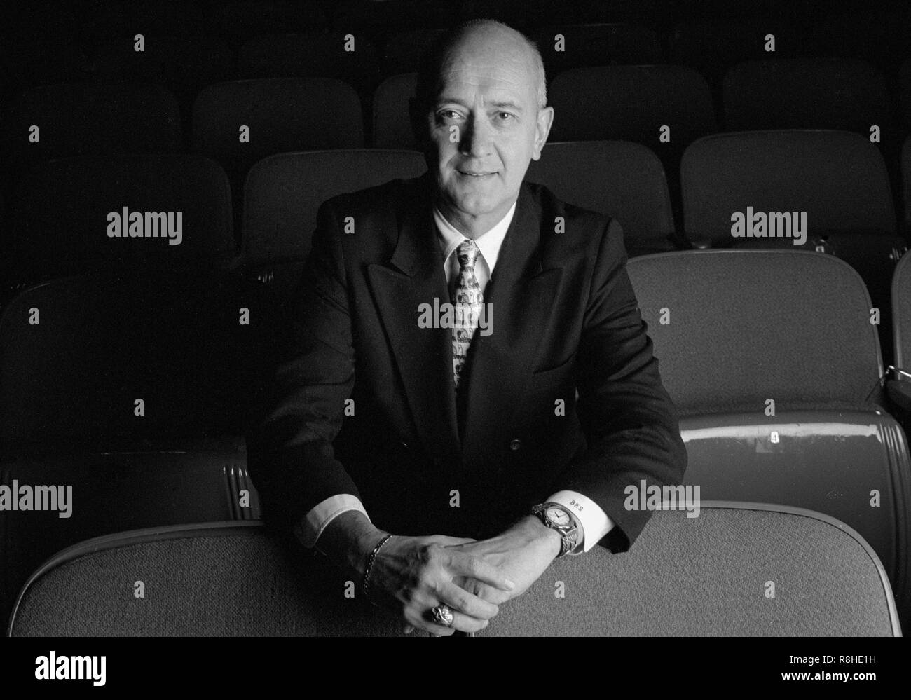 Bruce Siewerth, ehemaliges Theater Lehrer am Evanston Township High School. Stockfoto