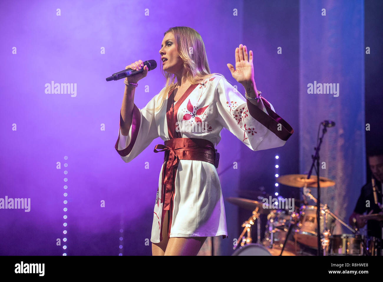 Manchester, Großbritannien. 15. Dezember 2018. Björn Again führt an der Manchester Academy auf ihr 30jähriges Bestehen, Manchester UK Tour 2018-12-15 Credit: Gary Mather/Alamy leben Nachrichten Stockfoto