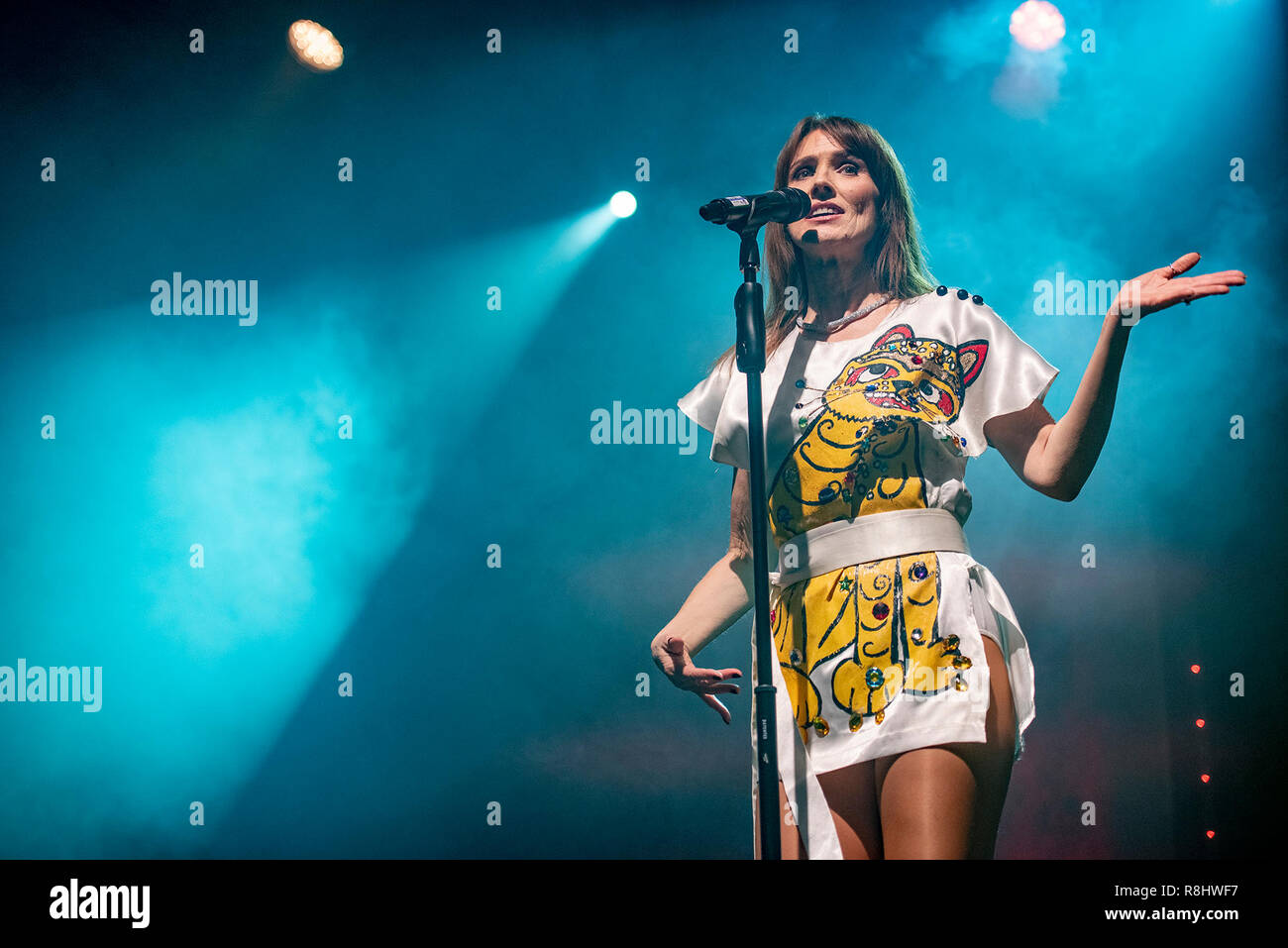 Manchester, Großbritannien. 15. Dezember 2018. Björn Again führt an der Manchester Academy auf ihr 30jähriges Bestehen, Manchester UK Tour 2018-12-15 Credit: Gary Mather/Alamy leben Nachrichten Stockfoto