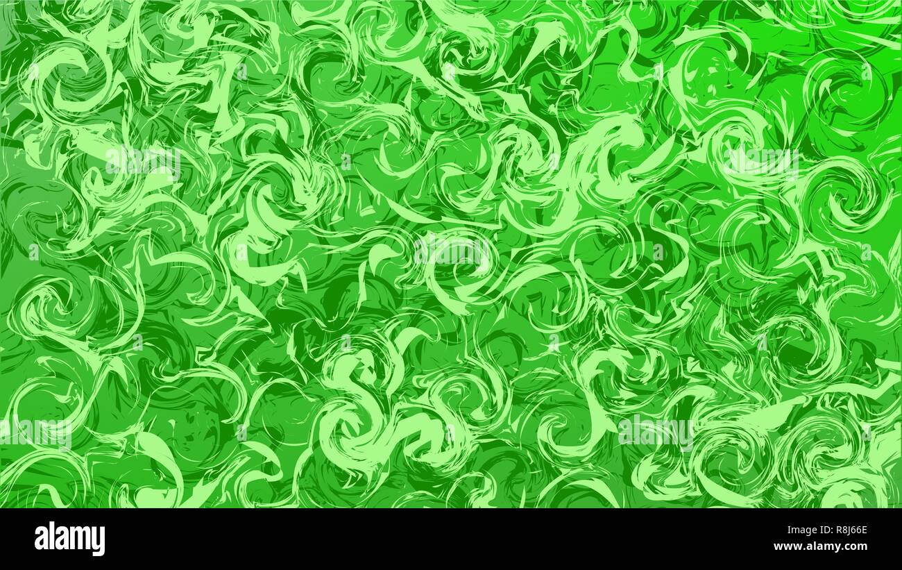 Marmorierte grünes Gras Zusammenfassung Hintergrund. Textile Marmor Muster. Digitale Papier Textur. Wide Aspect Ratio Stock Vektor