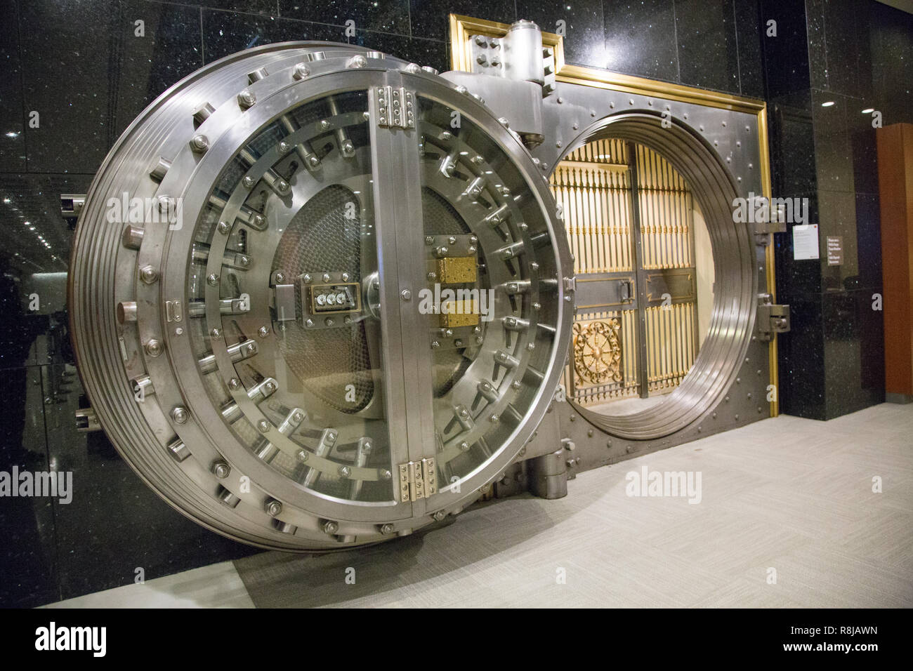 Die Wells Fargo Bank Vault, Houston, Texas Stockfoto