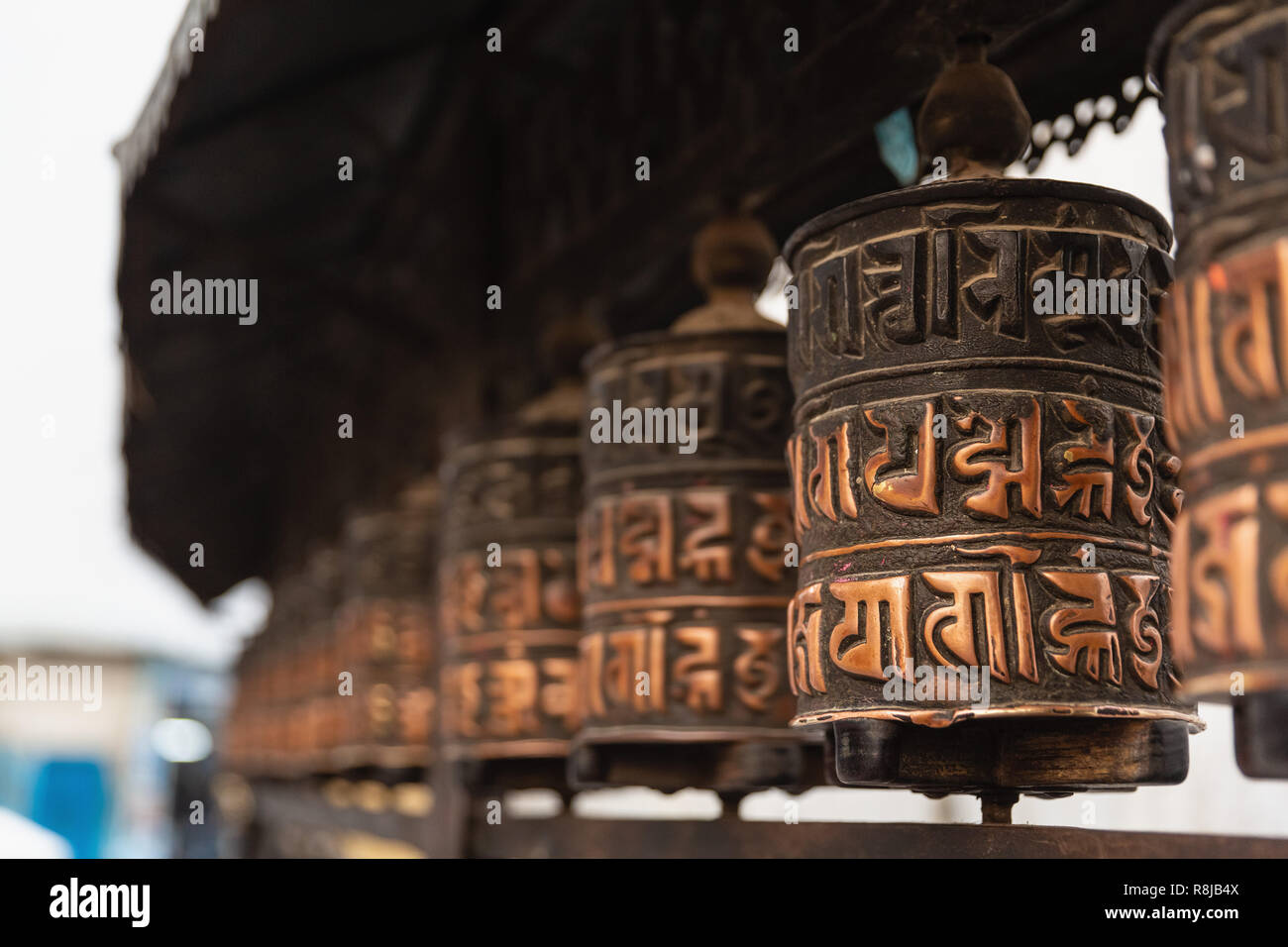 Swayambhunath (Affentempel), Kathmandu, Nepal, Asien Stockfoto