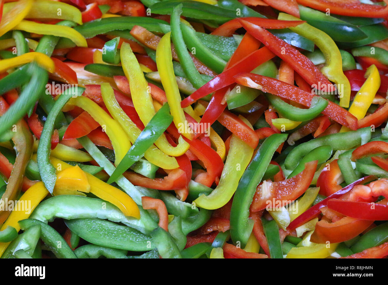 Drei Farbe Paprika Stockfoto