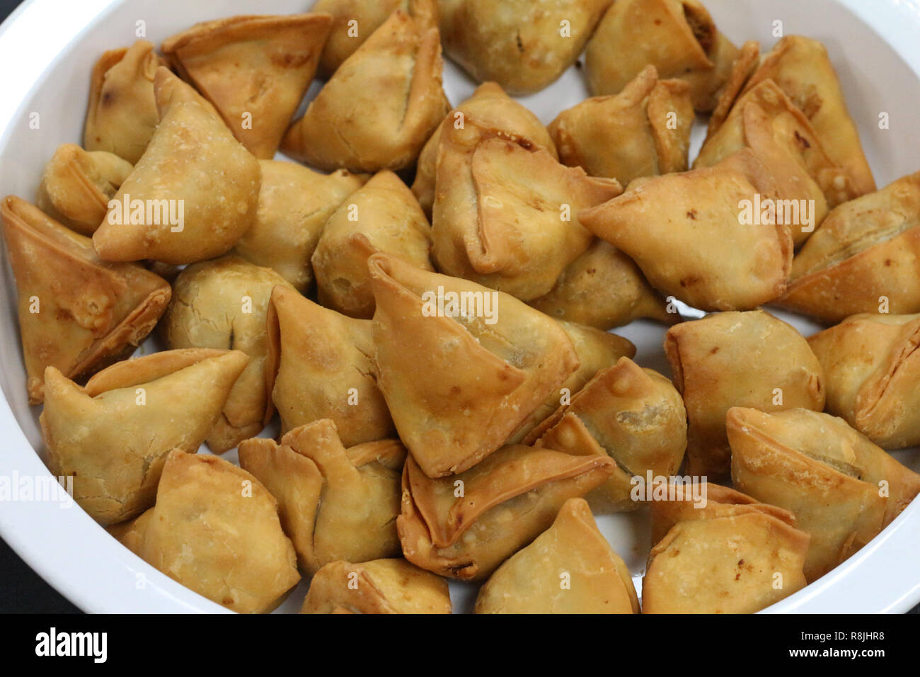 Frittierte Samosa Stockfoto