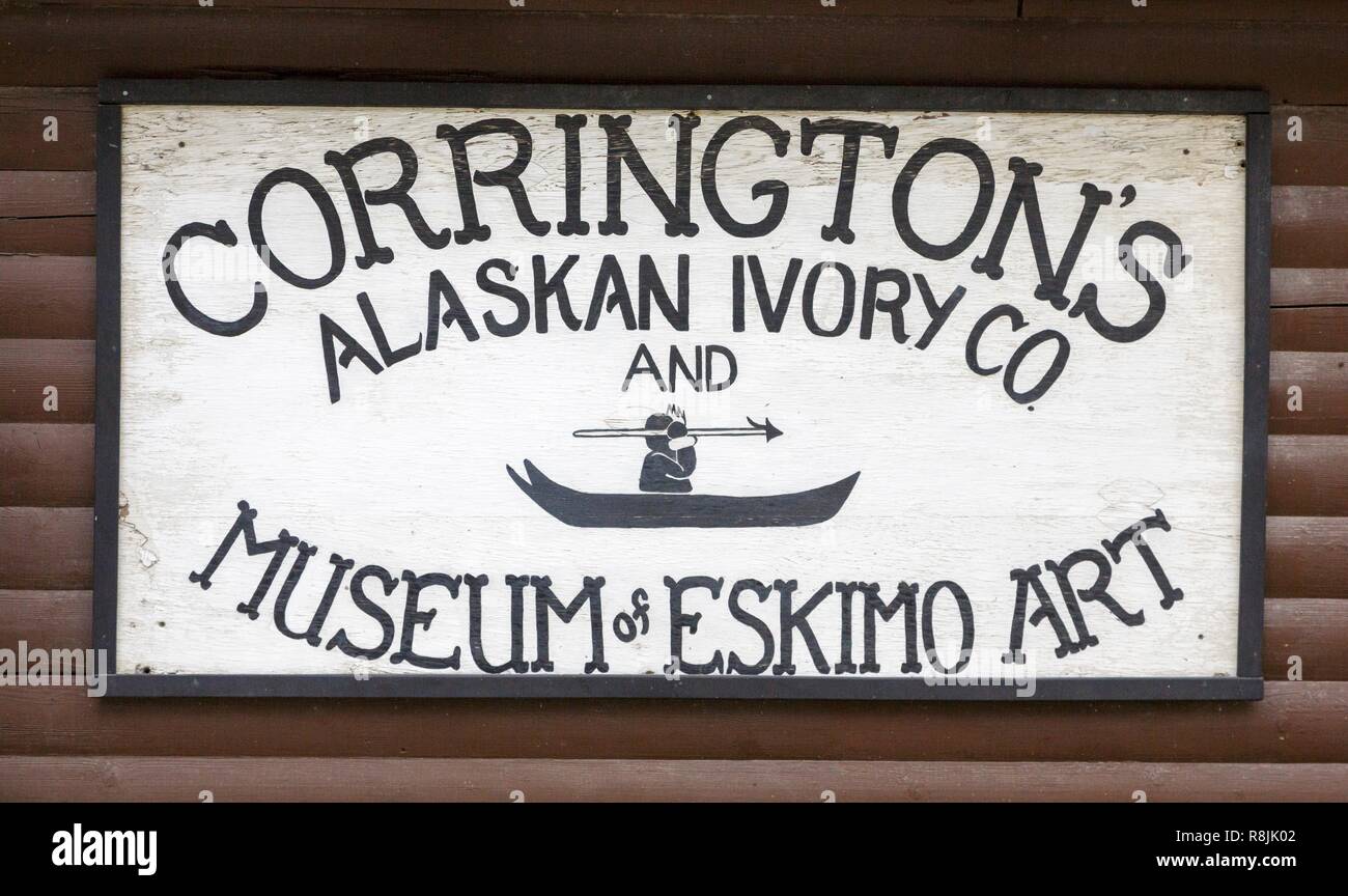 Corringtons Alaskan Elfenbein Stockfoto
