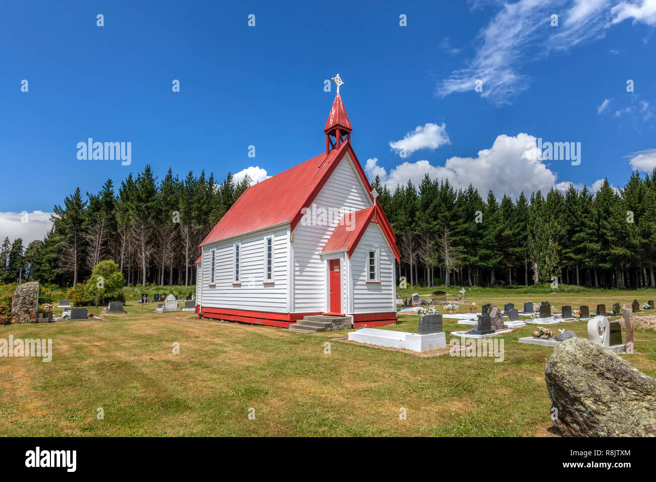 Waitetoko Marae, Te Rangiita, Lake Taupo, Nordinsel, Neuseeland Stockfoto