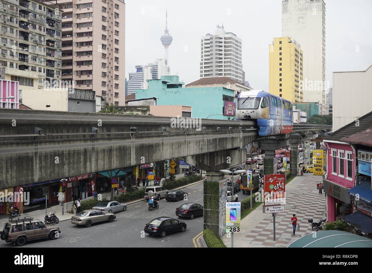 Jalan Tuanku Abdul Rahman, Kuala Lumpur, Malaysia Stockfoto