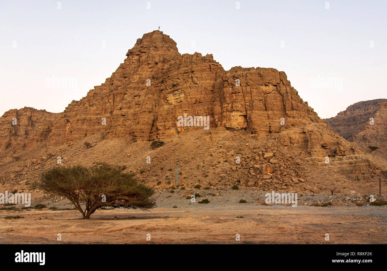 Sandstein Desert Rock malerische Landschaft in der Dämmerung Stockfoto