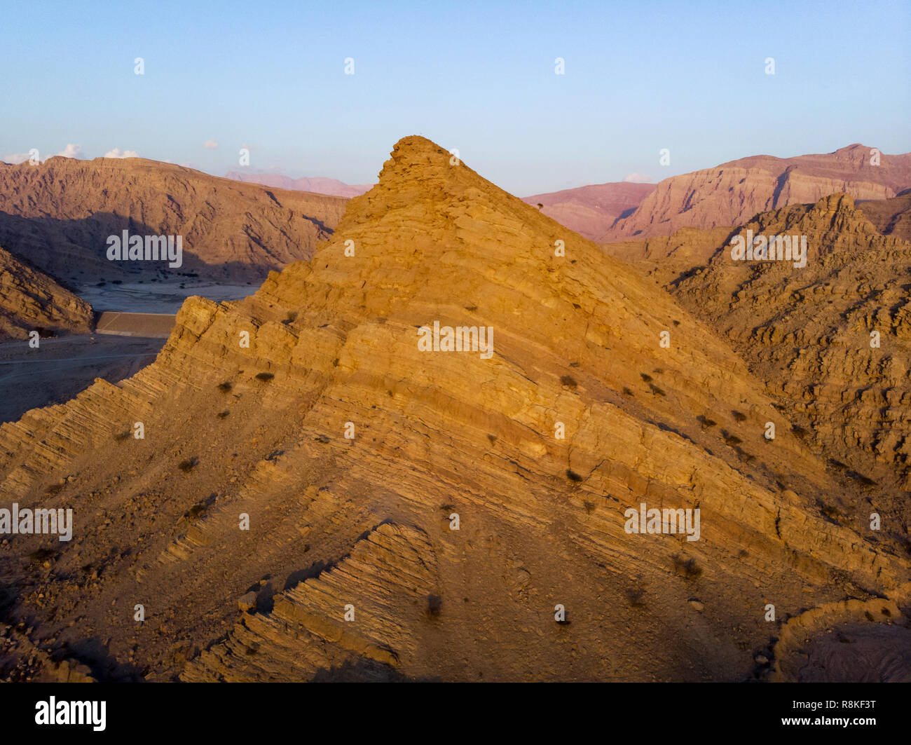 Sandstein Desert Rock malerische Landschaft in der Dämmerung Stockfoto