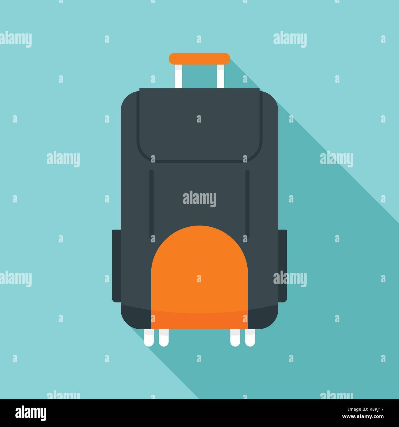 Reisetasche Symbol. Flache Abbildung: Travel Bag vektor Symbol für Web ...