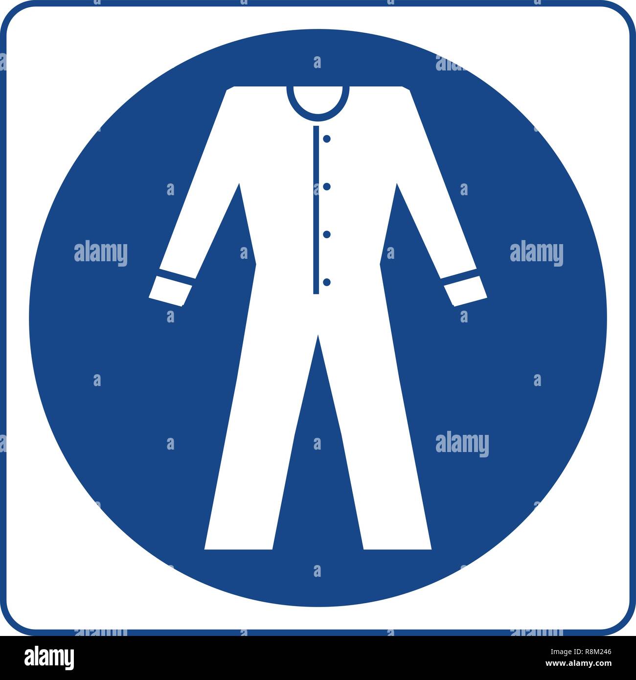 Pflichtfeld zeichen Vektor - Gut sichtbare Kleidung tragen, workwear Symbol, Anhänger, Aufkleber. Gut sichtbare Kleidung erforderlich Stock Vektor