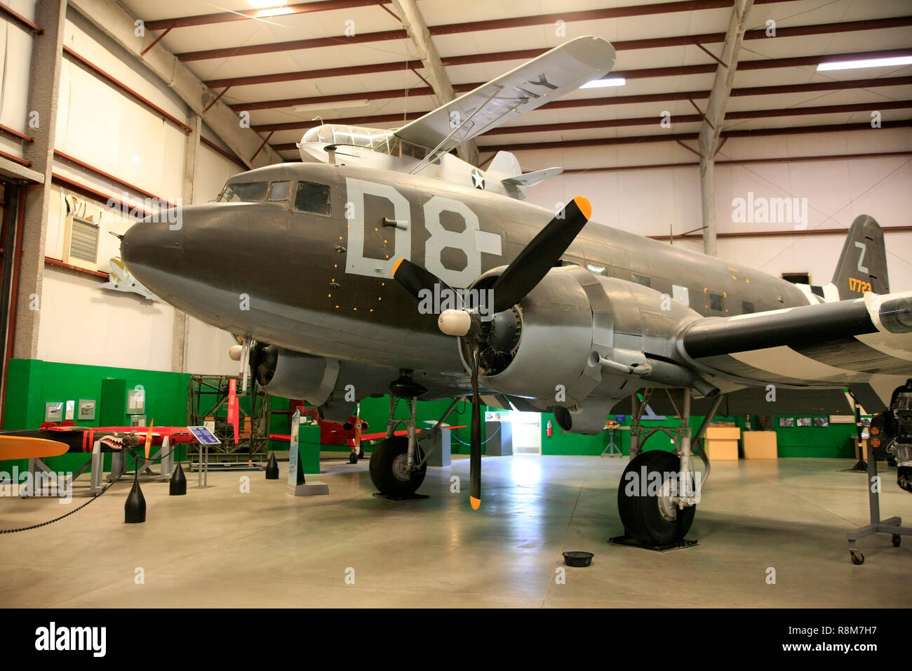 Ein WW2 Ära Douglas C 47 Skytrain auf Anzeige an den Pima Air & Space Museum in Tucson, AZ Stockfoto