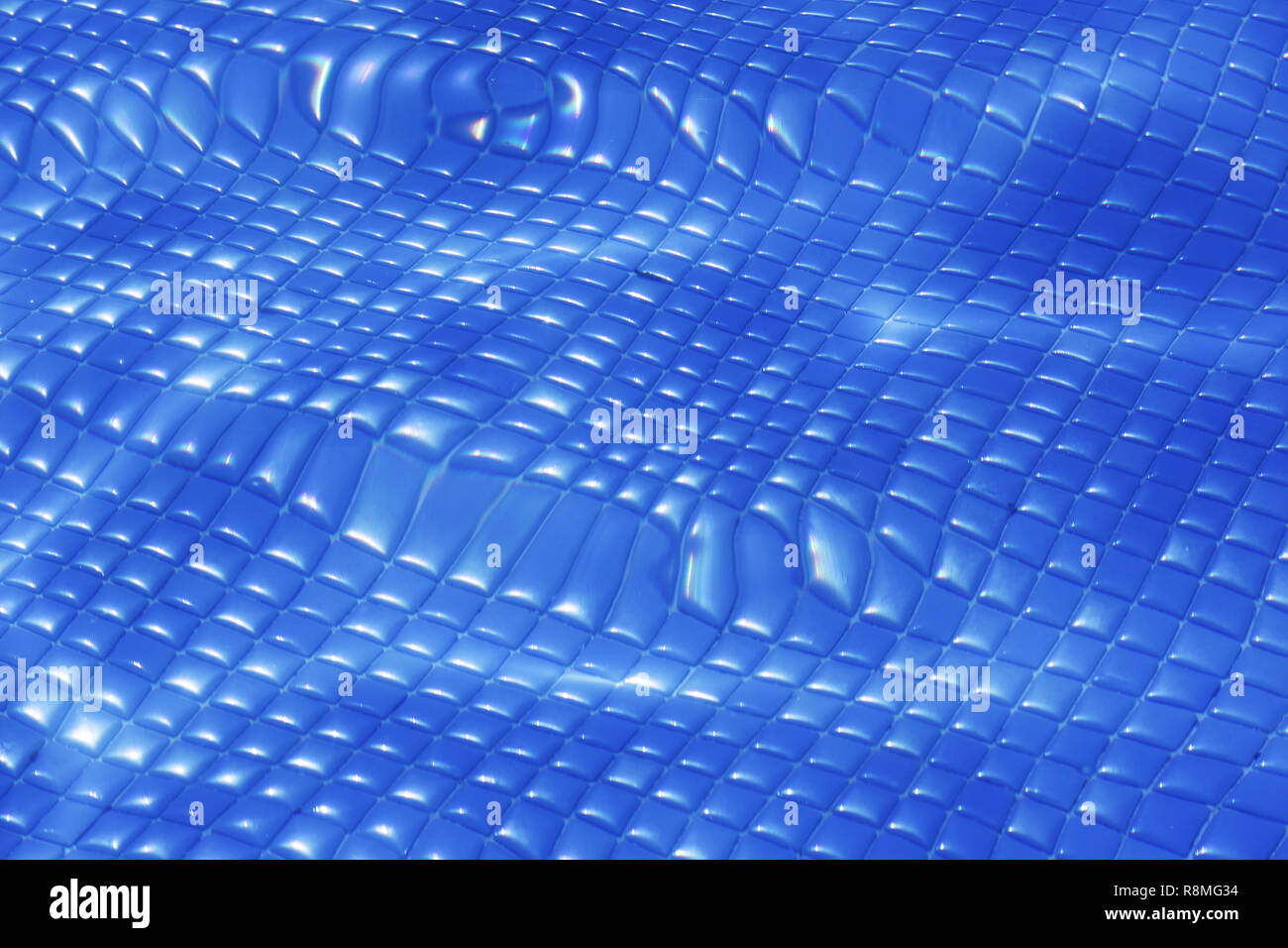 Mosaikfußboden im Pool Stockfoto