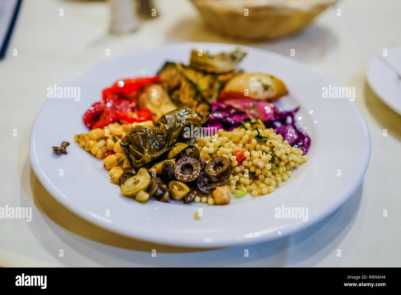 Vorspeisen Mezze, orientalische Küche Stockfoto
