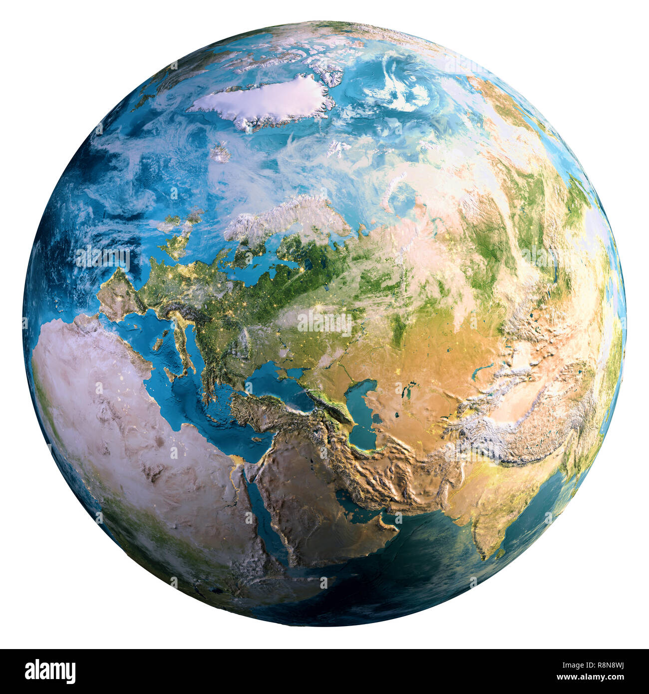 Planet Erde Welt Stockfoto