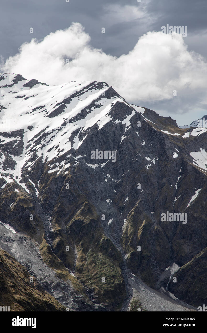 Blick vom französischen Ridge, Mt Aspiring Nationalpark, Neuseeland Stockfoto