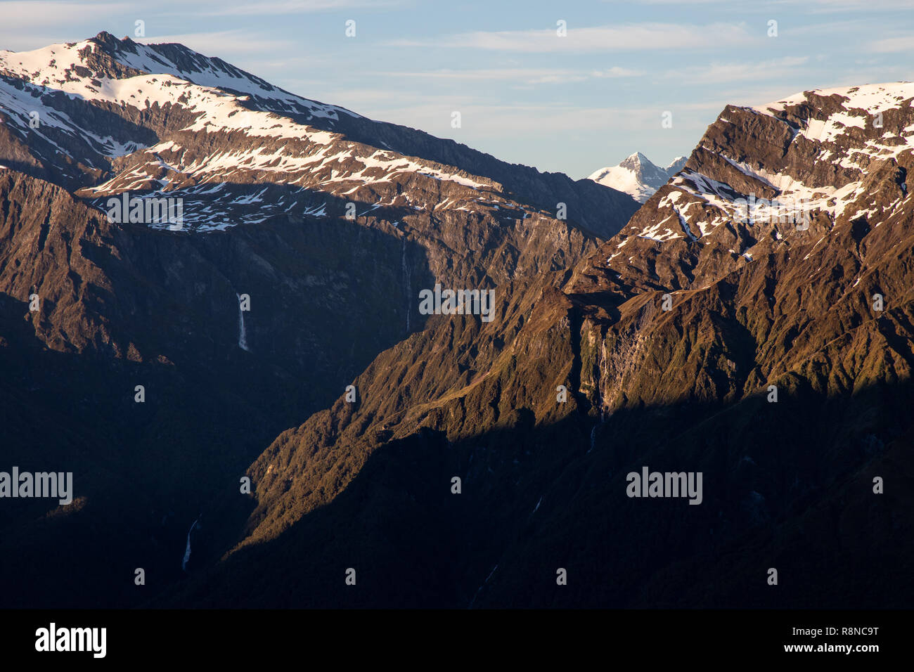 Blick vom französischen Ridge, Mt Aspiring Nationalpark, Neuseeland Stockfoto
