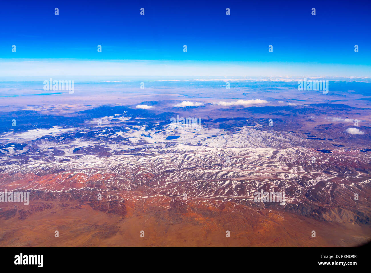 Luftaufnahme des schönen hohen Berg in der Mongolei Stockfoto