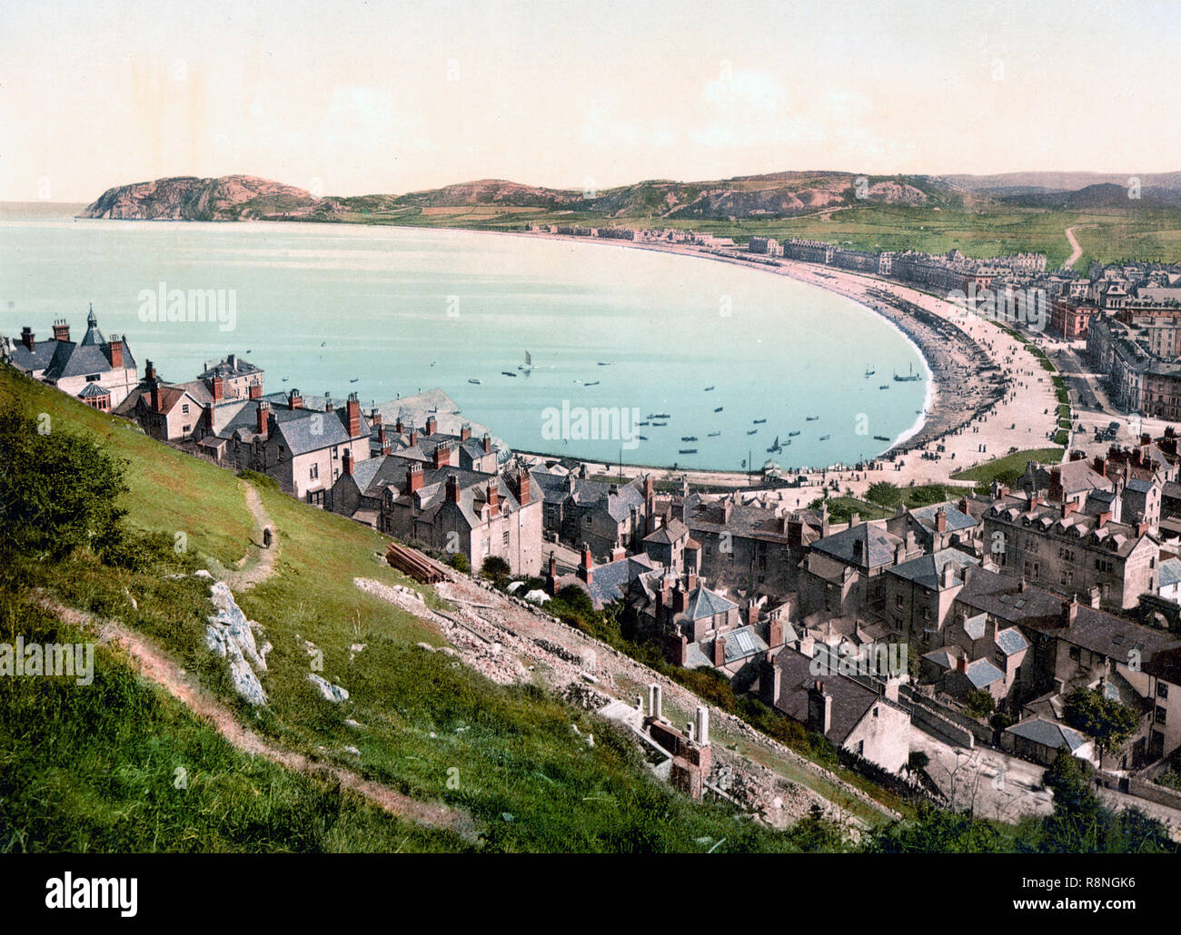 Von der Great Orme Kopf, Llandudno, Wales, Großbritannien, um 1900 Stockfoto