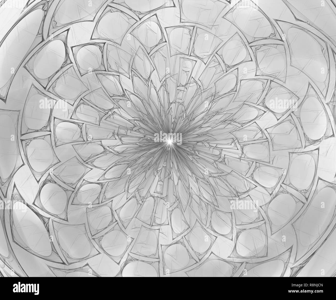 Abstrakt fractal Komposition. Motion Illustration für Design. Fraktale Urknall Hintergrund Fraktal Kunst Stockfoto