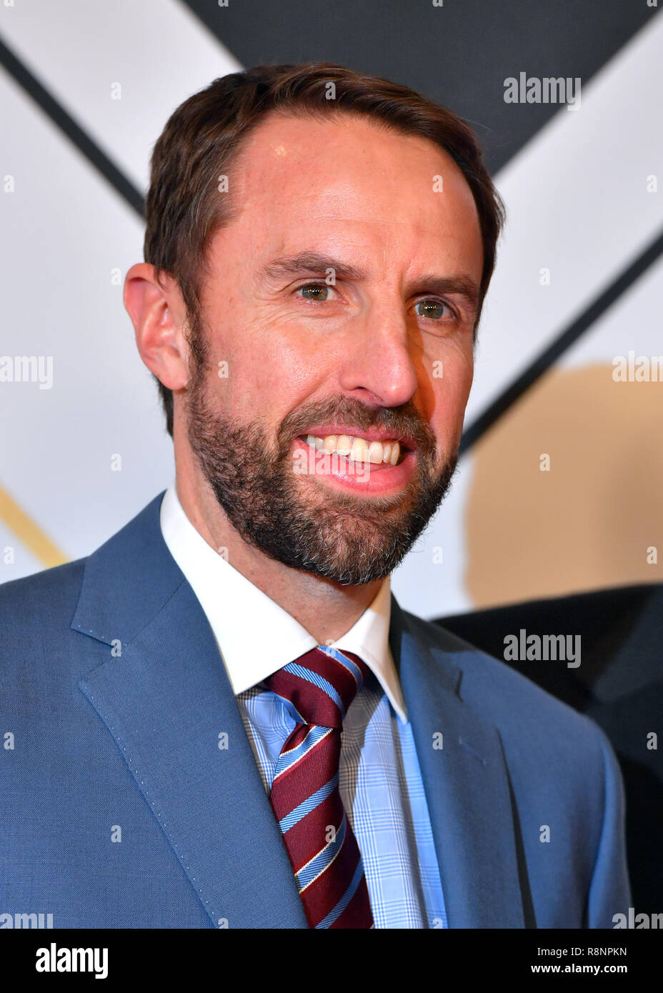 Gareth Southgate während der Rote Teppich Ankünfte für die BBC Sport Persönlichkeit des Jahres 2018 an der Vox an Resorts World Birmingham. Stockfoto
