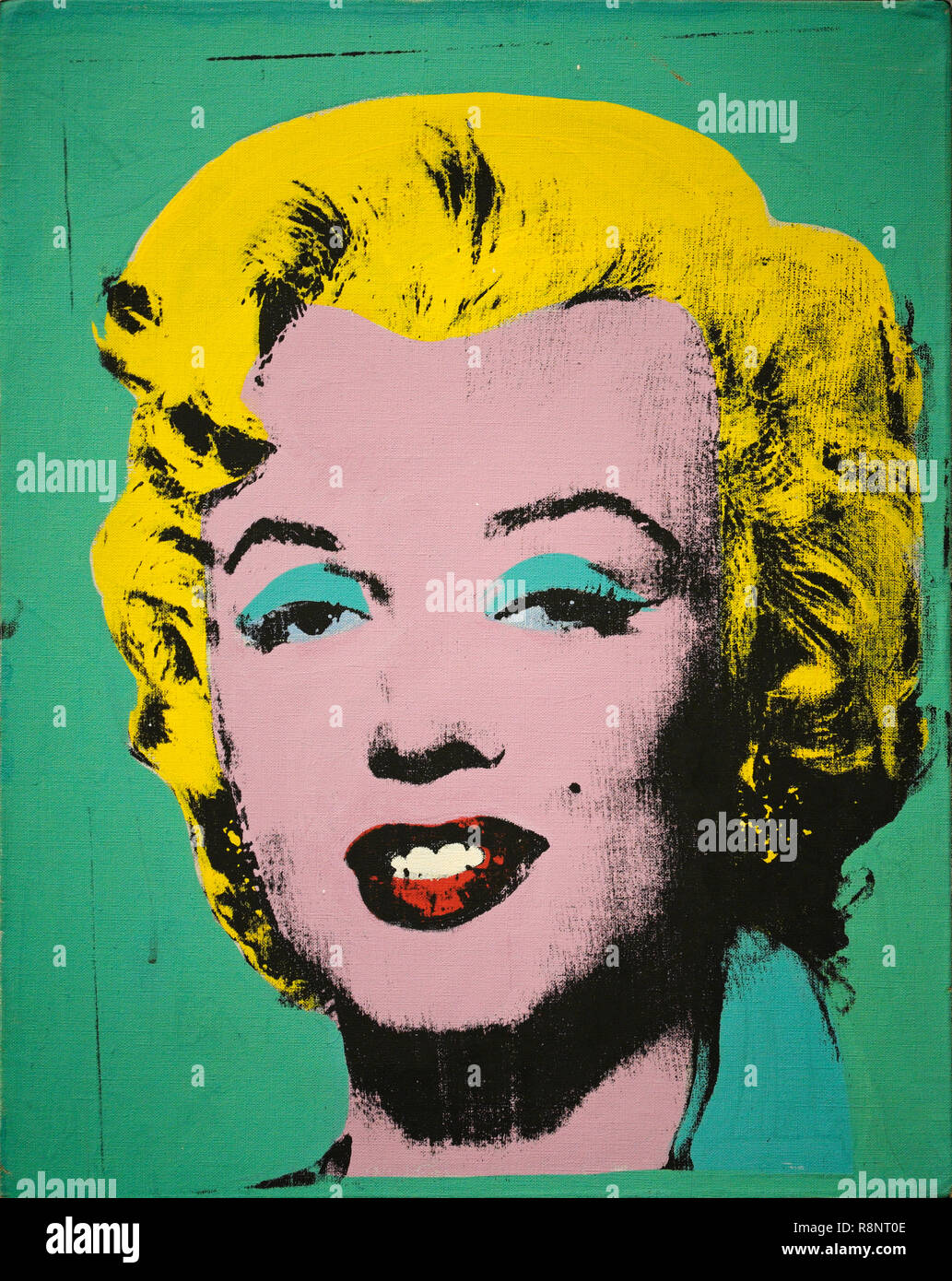 Grüne Marilyn, Andy Warhol, 1962, Acryl und Siebdruck auf Leinen Stockfoto