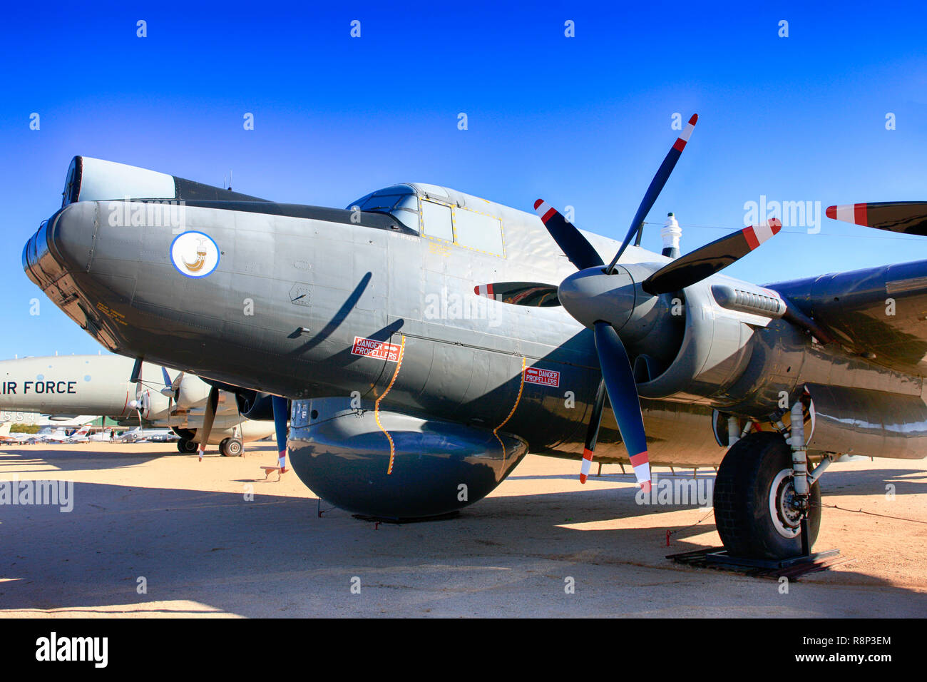 1951 British RAF Avro Shackelton maritime Patrol Ebene auf der Pima Air & Space Museum in Tucson, AZ Stockfoto