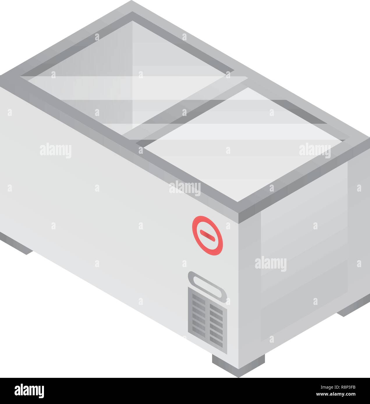 Ice Cream freezer Symbol, isometrische Stil Stock Vektor