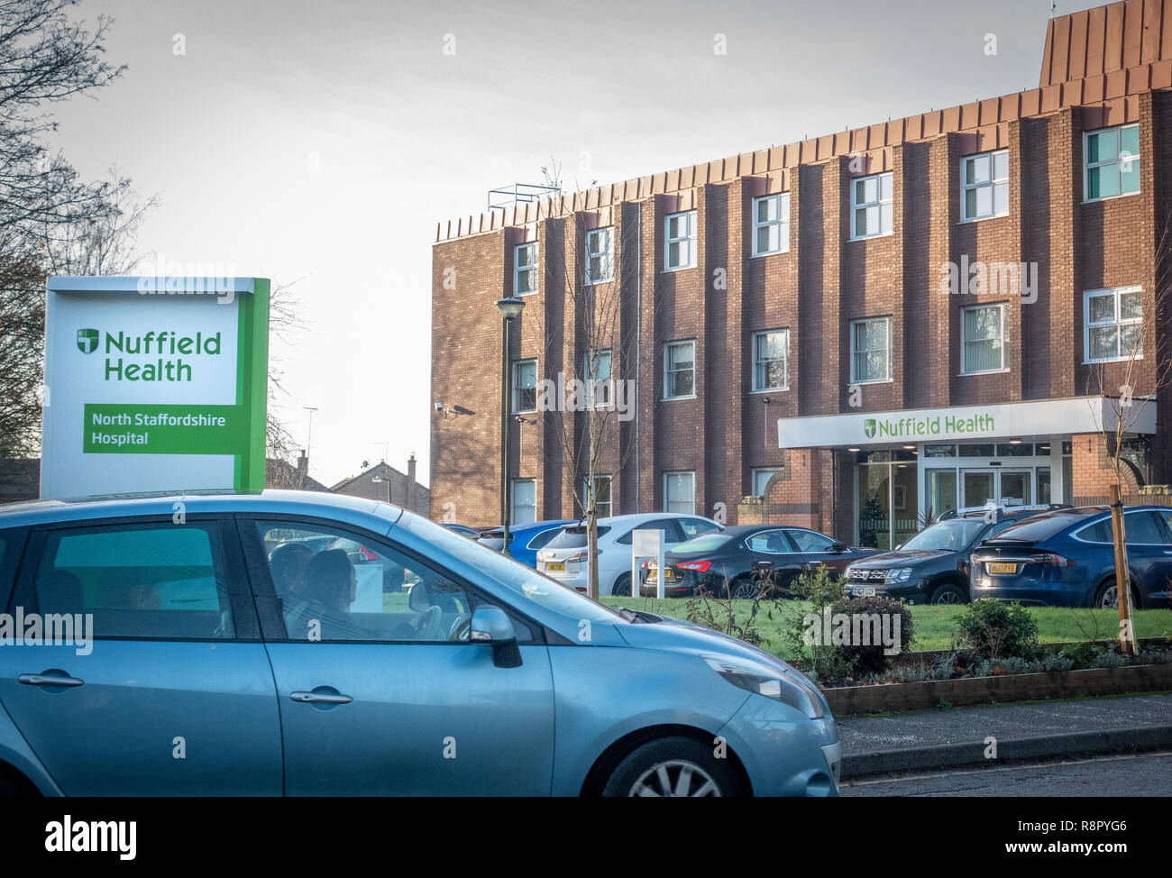 Der Nuffield Health Private Hospital in Newcastle-under-Lyme, Staffordshire Stockfoto