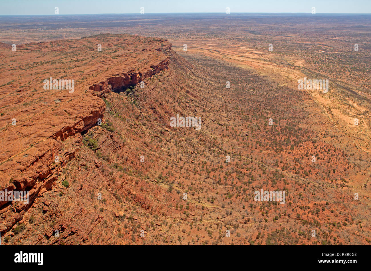 Luftaufnahme der George Gill Range in der Nähe von Kings Canyon Stockfoto