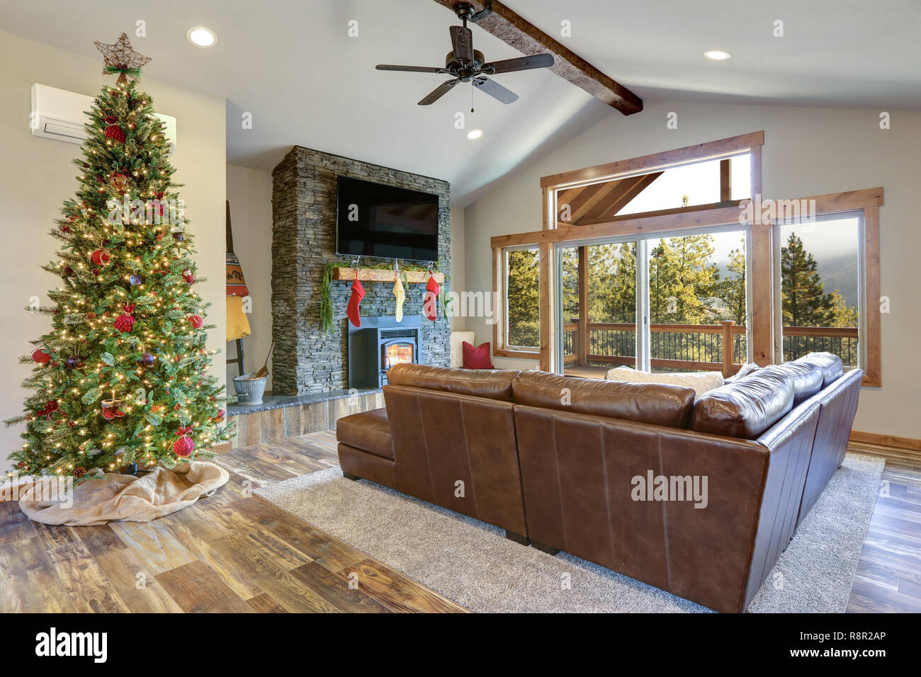 Weihnachten Zimmer Interior Design Wohnzimmer Mit