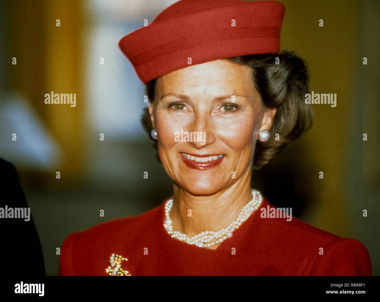 Königin Sonja von Norwegen Stockfoto