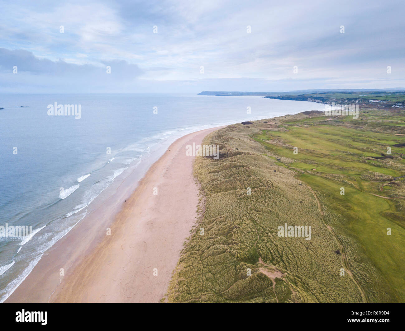 Royal Portrush Golf Club Antenne Stockfoto