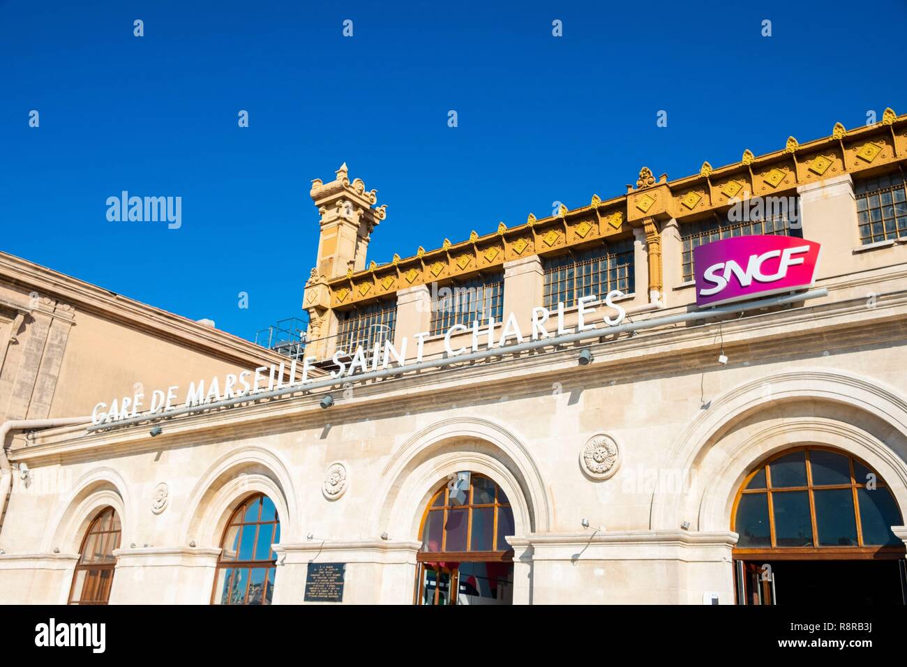 Frankreich, Bouches du Rhone, Marseille Saint-Charles Bahnhof Stockfoto