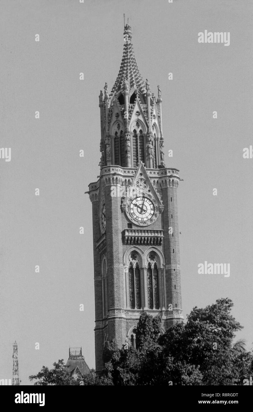 Rajabhai Tower, Bombay, Mumbai, Maharashtra, Indien Stockfoto